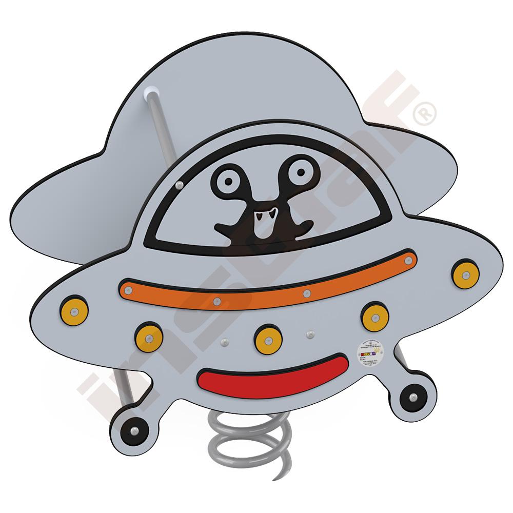 Universum - pružinová houpačka UFO s kovovou základnou 