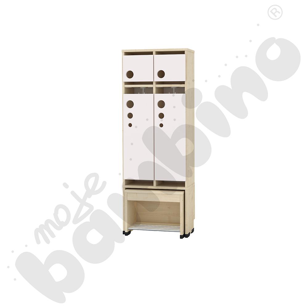 Szatnia Kropla z wysuwanym siedziskiem 2-os., wys. 35 cm 