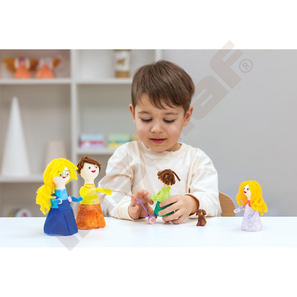 Figúrky z polystyrénu, výška 15 cm, 8 ks
