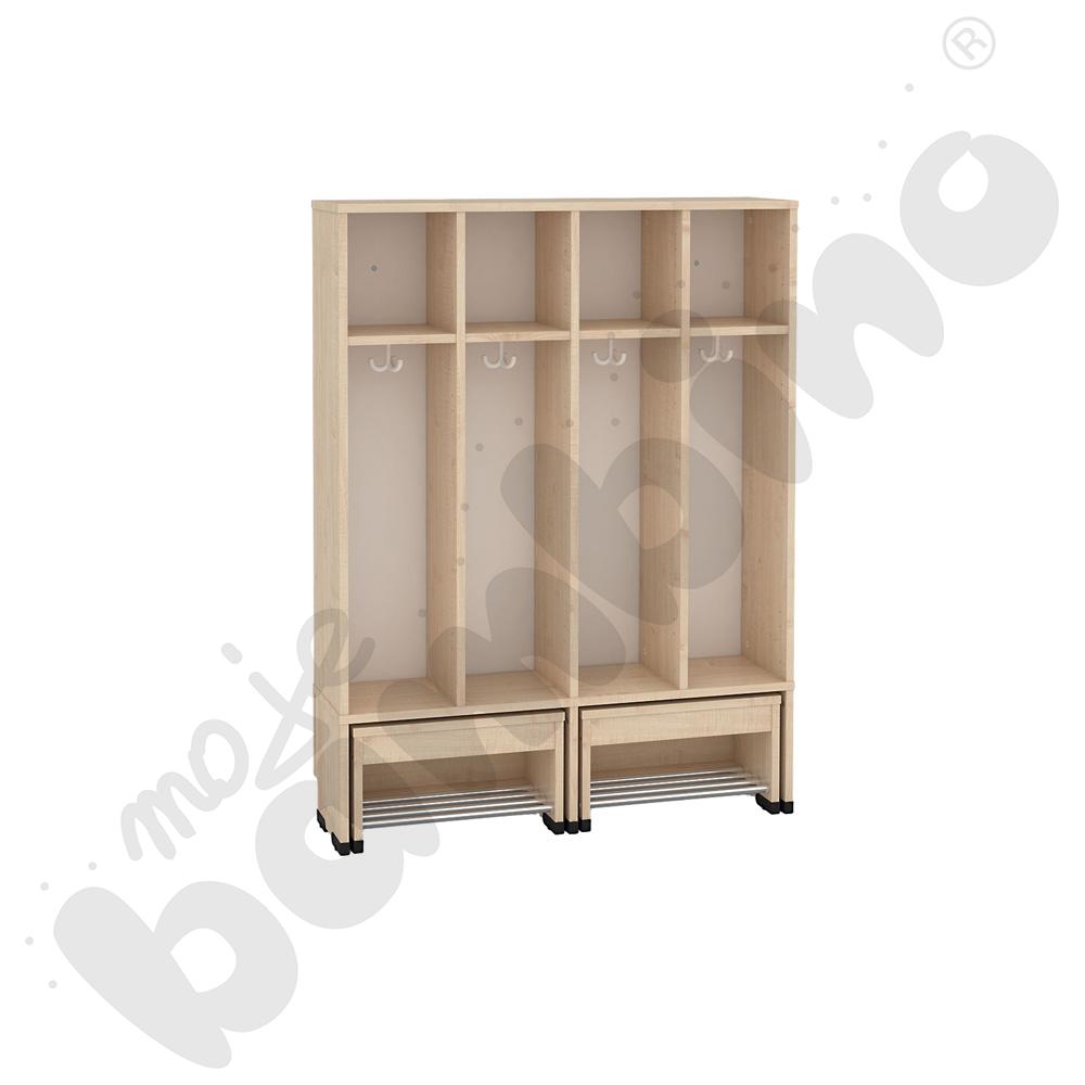 Szatnia Kropla z wysuwanym siedziskiem 4-os., wys. 26 cm 