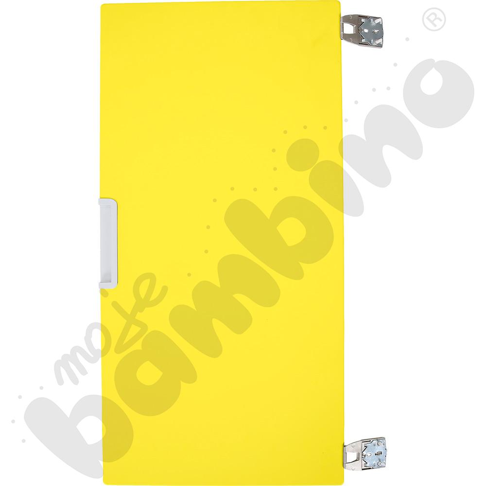 Quadro - drzwiczki średnie 90 mocowane do korpusu, cichy domyk  - żółte