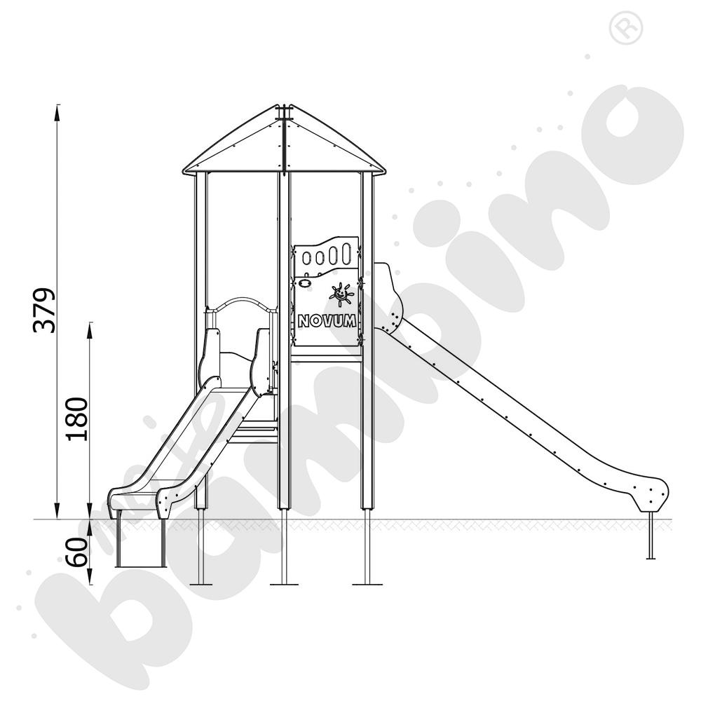 Orbis - baszta 8, drewniane słupy