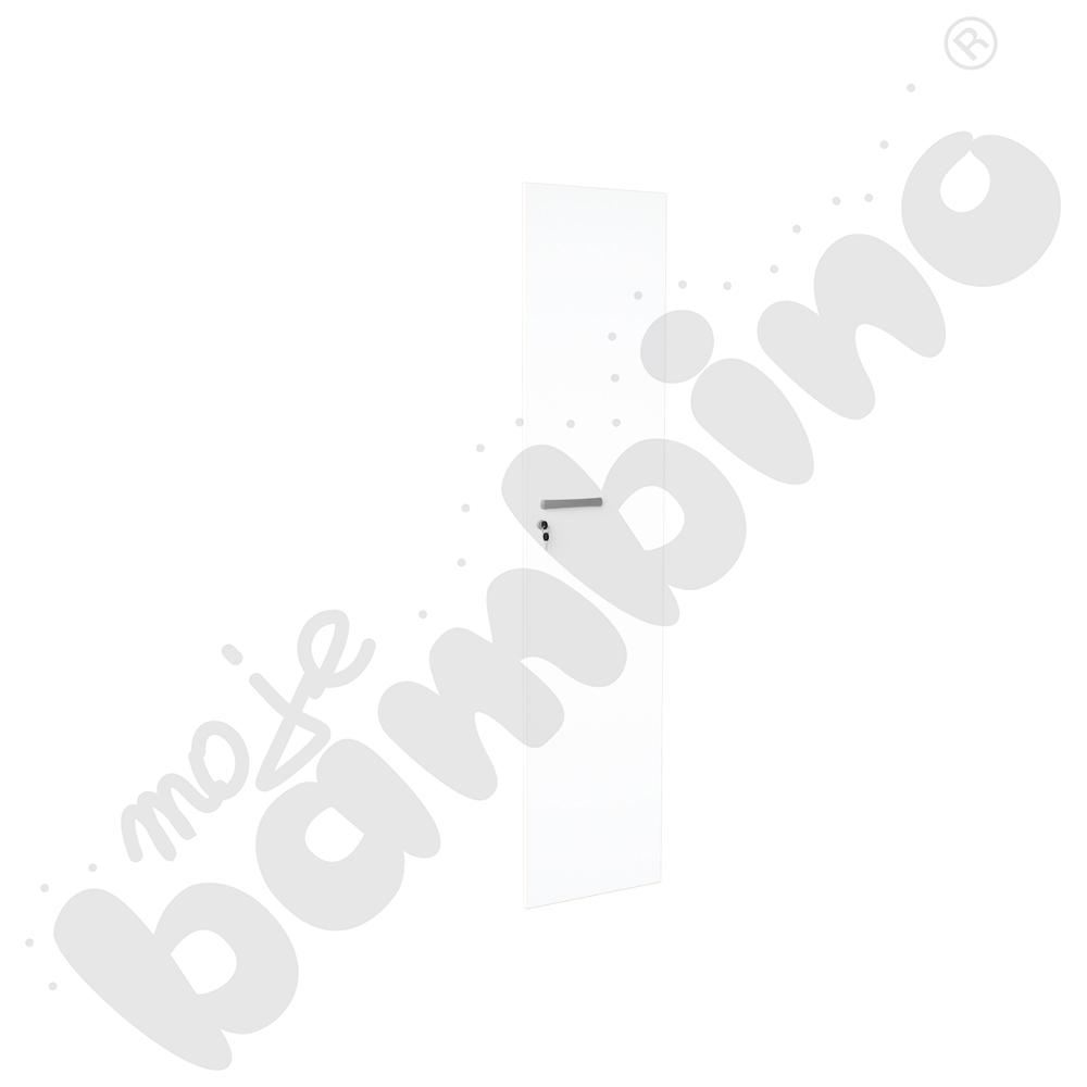 Drzwi Grande z zamkiem do regału wąskiego o wys. 187 cm, białe