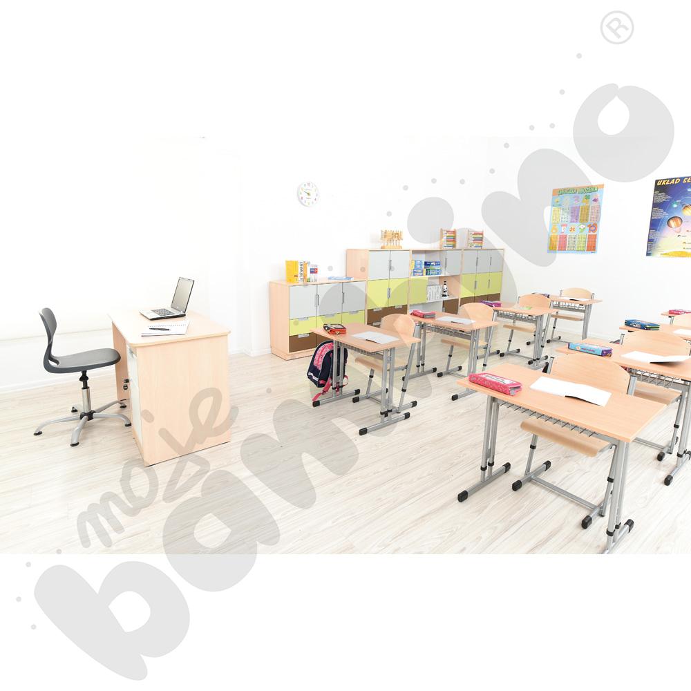 Krzesło Colores obrotowe z regulacją wysokości - szare