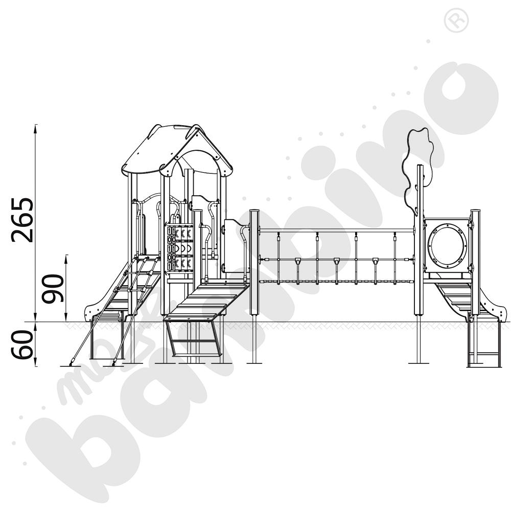 Orbis - zestaw 11373, drewniane słupy