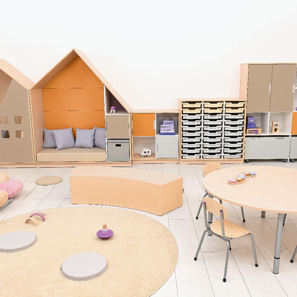 Gruppenraum Quadro *Sahara* - in Orange/Beige