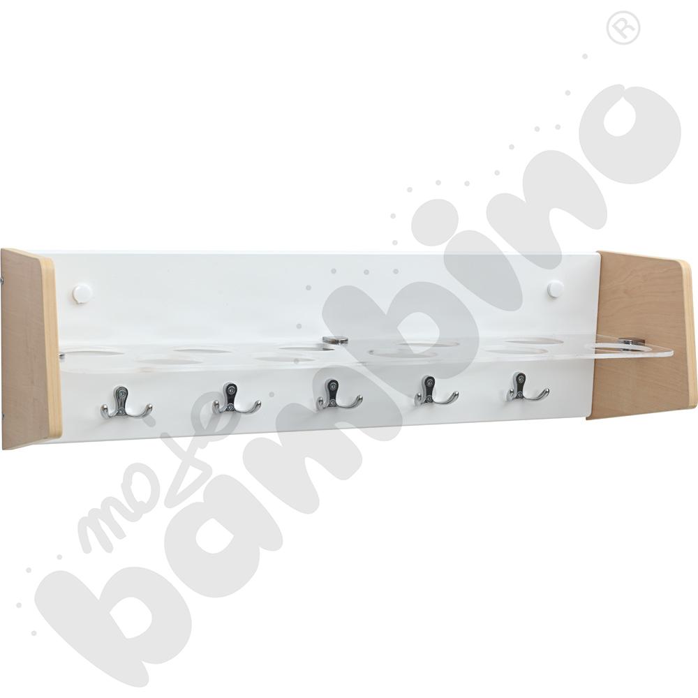 Półka na kubeczki i ręczniki - biała