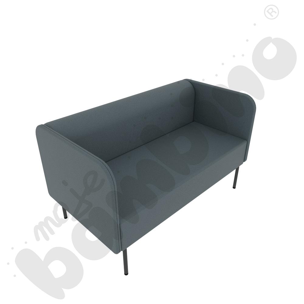 Sofa Versa 2-os. z filcowymi stopkami, stelaż antracytowy, tkanina BD13