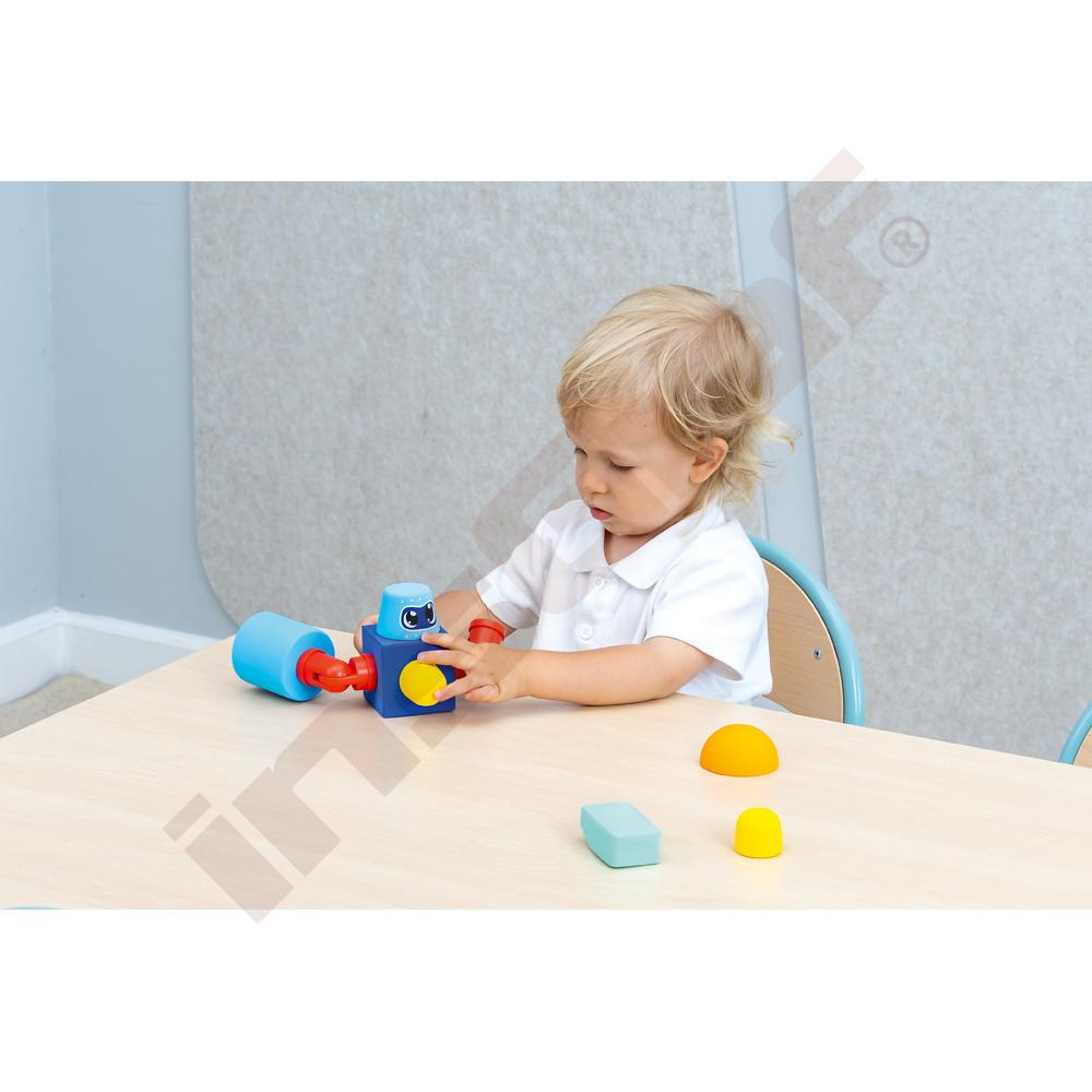 Blockaroo Robot - magnetické molitanové prvky, 10 prvků