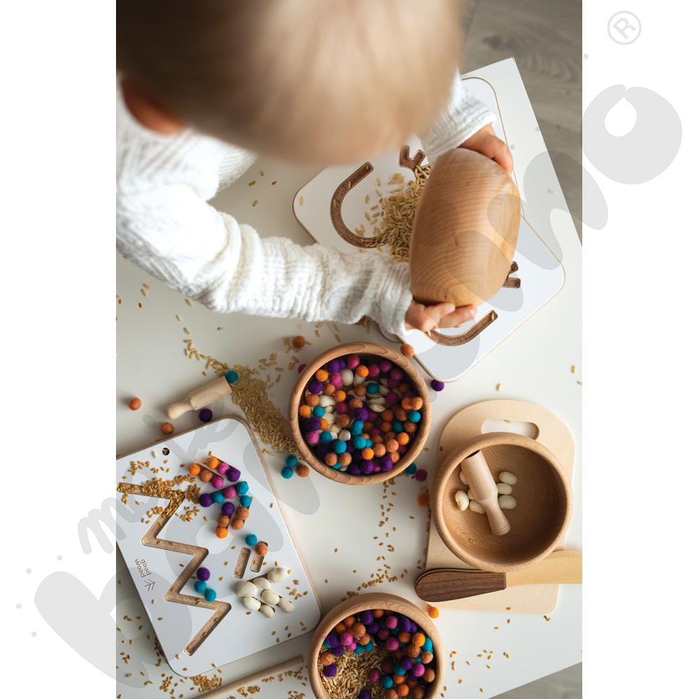 Tablice grafomotoryczne malucha - białe - MED