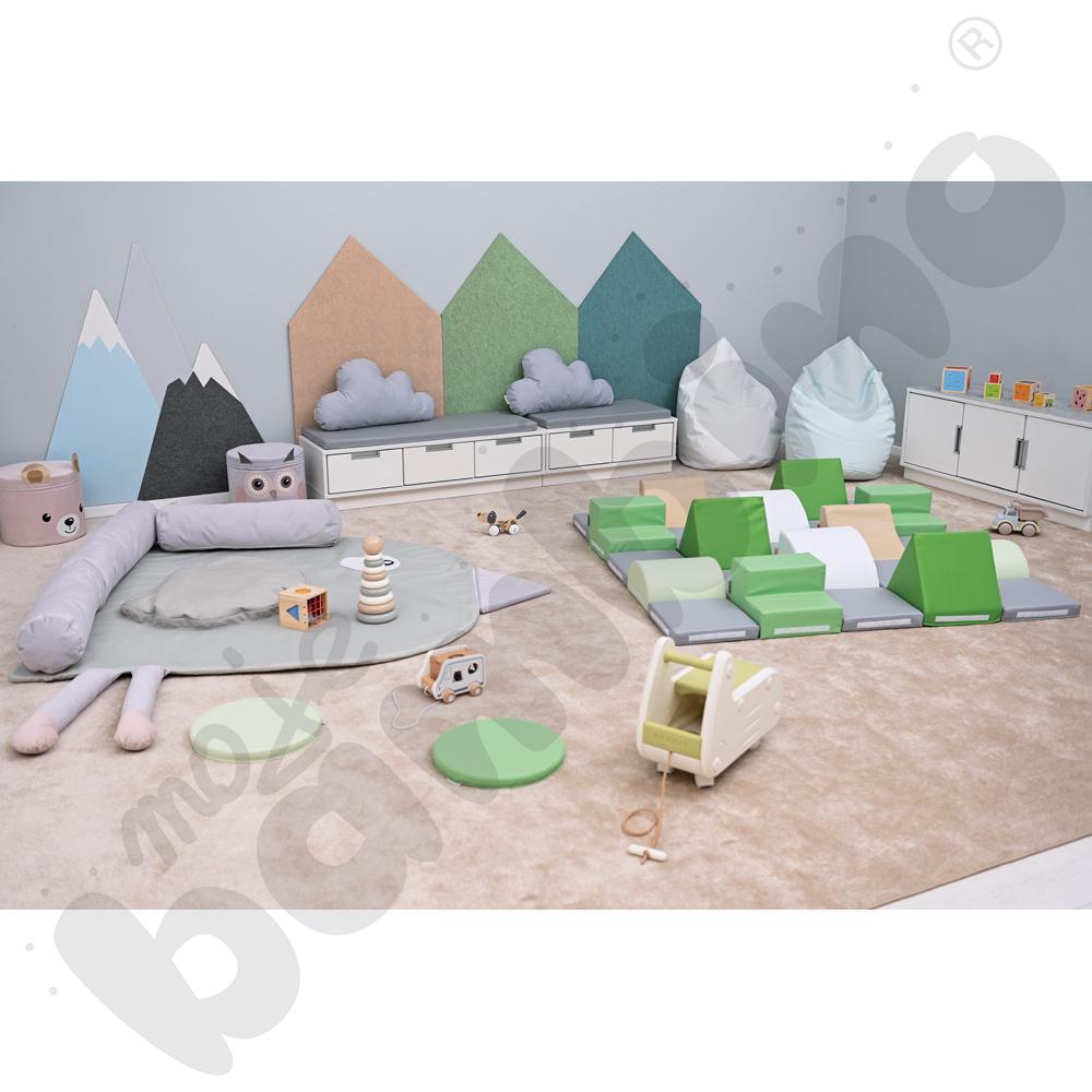 Mata narożna Ptaszek - oliwkowa