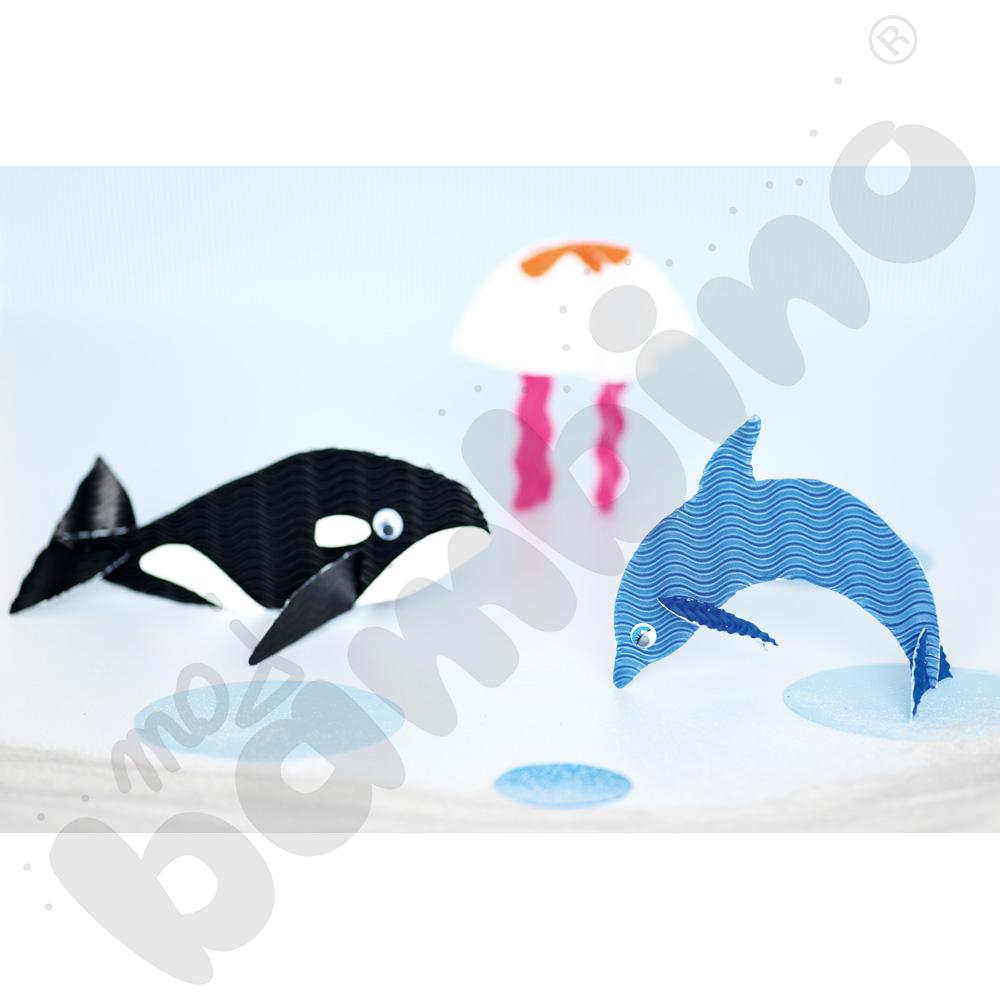 Tektura falista 3D mix 10 kolorów