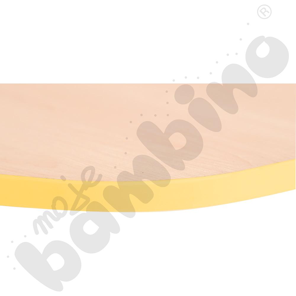 Blat Quadro klon jasny sześciokątny, żółte obrzeże