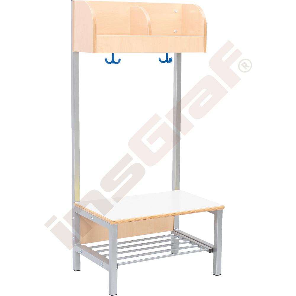 
Garderobe Flexi 2 mit Gestell, Fachbreite: 28 cm, SH 26 cm, weiß
