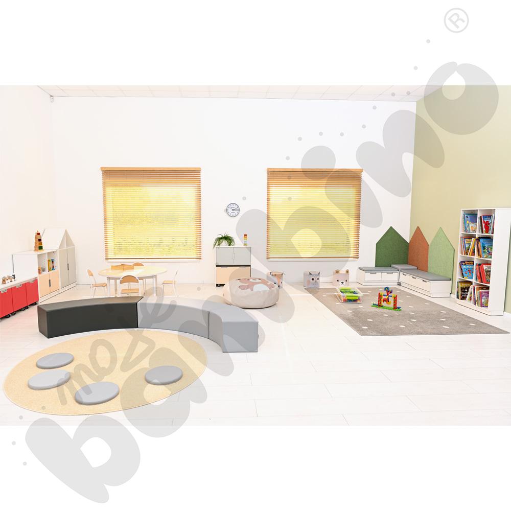 Dywan okrągły o śr. 200 cm - beżowy