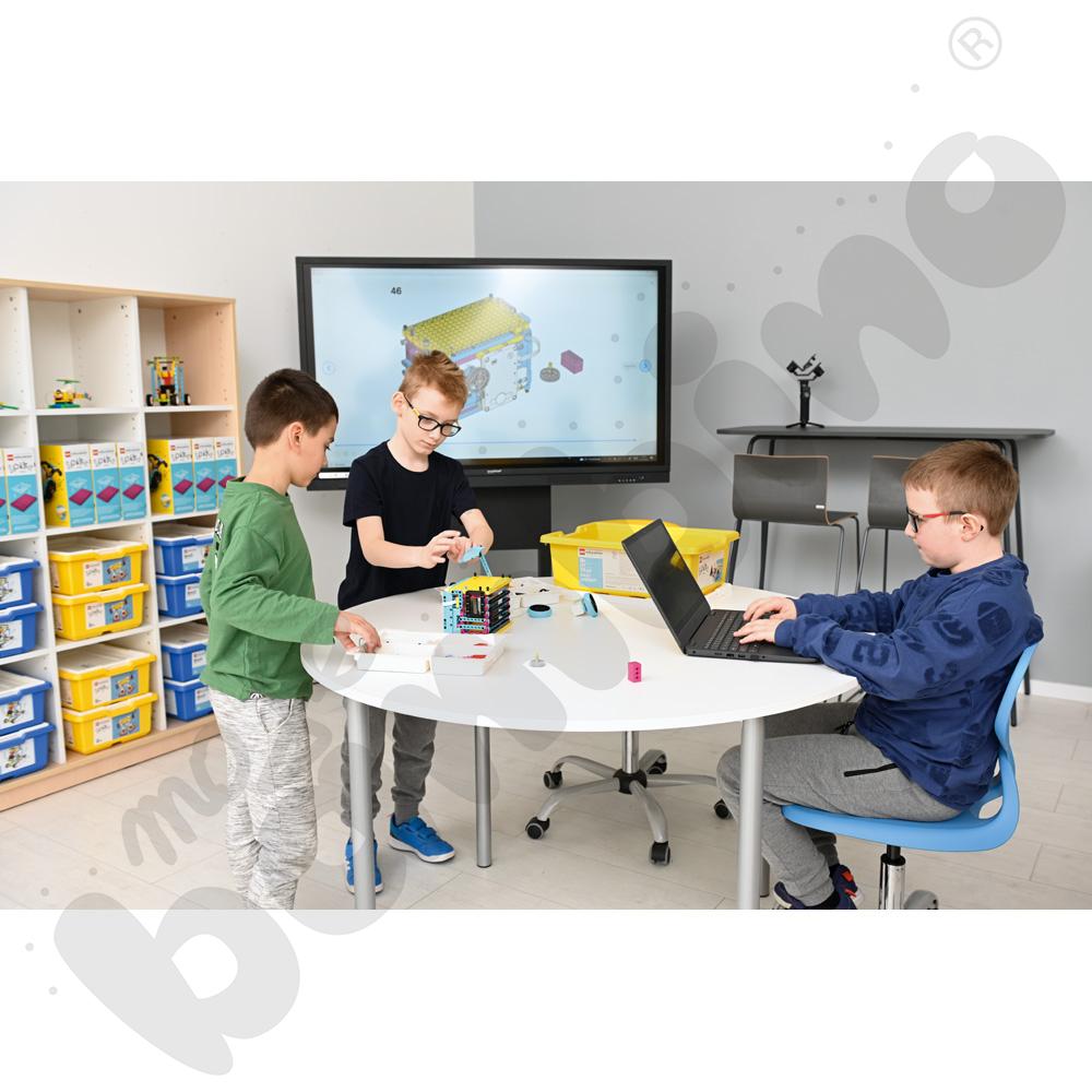 Stół Mila okrągły 120 cm, rozm. 3, blat biały