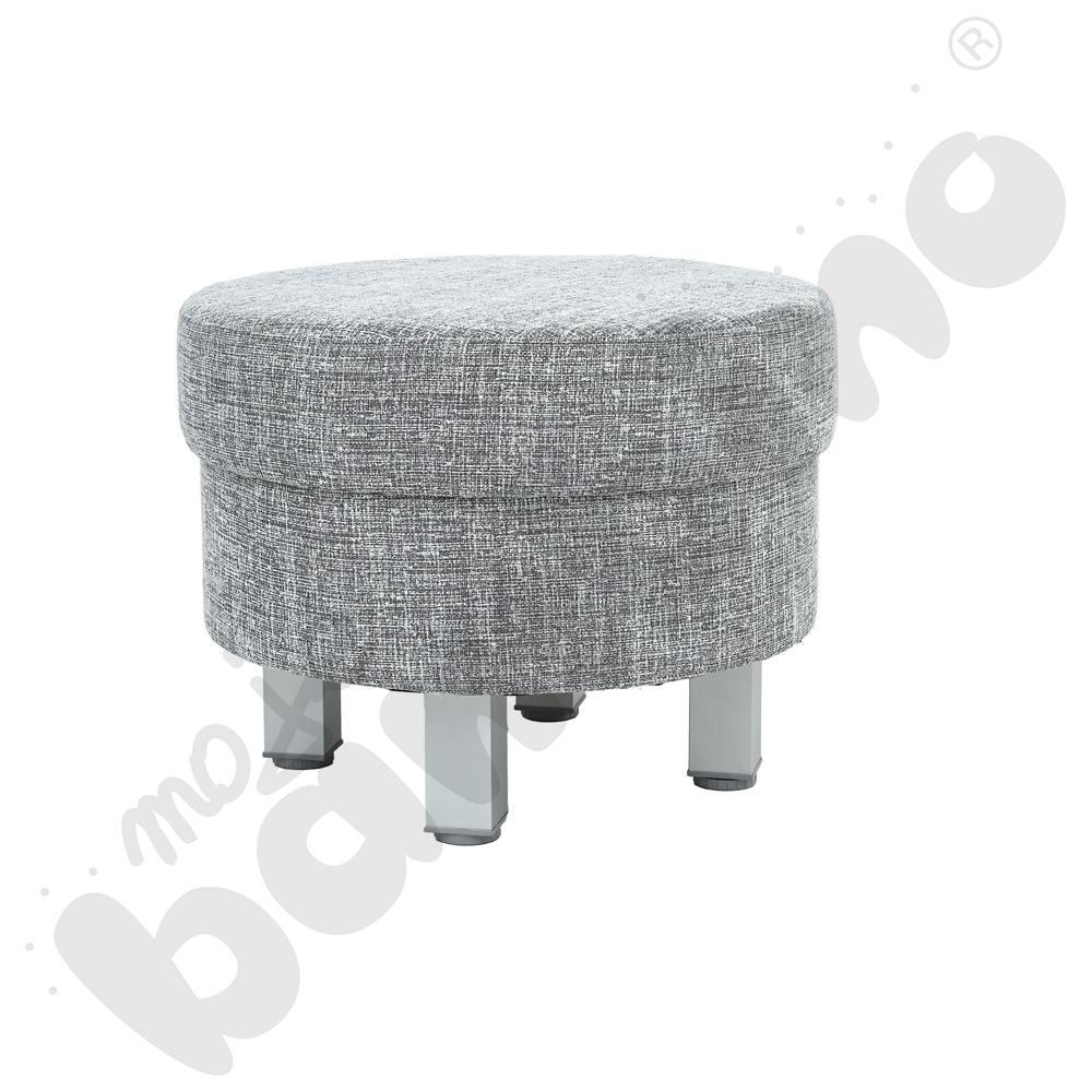 Pufa Relax okrągła szara