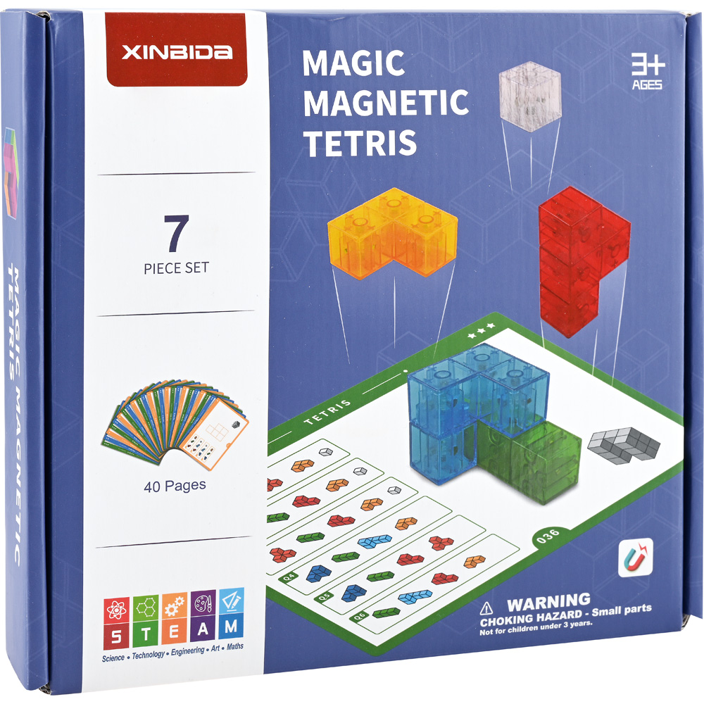 Magnetické kocky Tetris, 7 dielikov