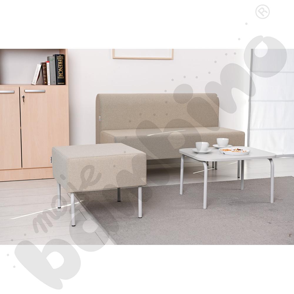 Moduł Versa 120x20x74 cm z plastikowymi stopkami, stelaż jasnoszary, tkanina RO37