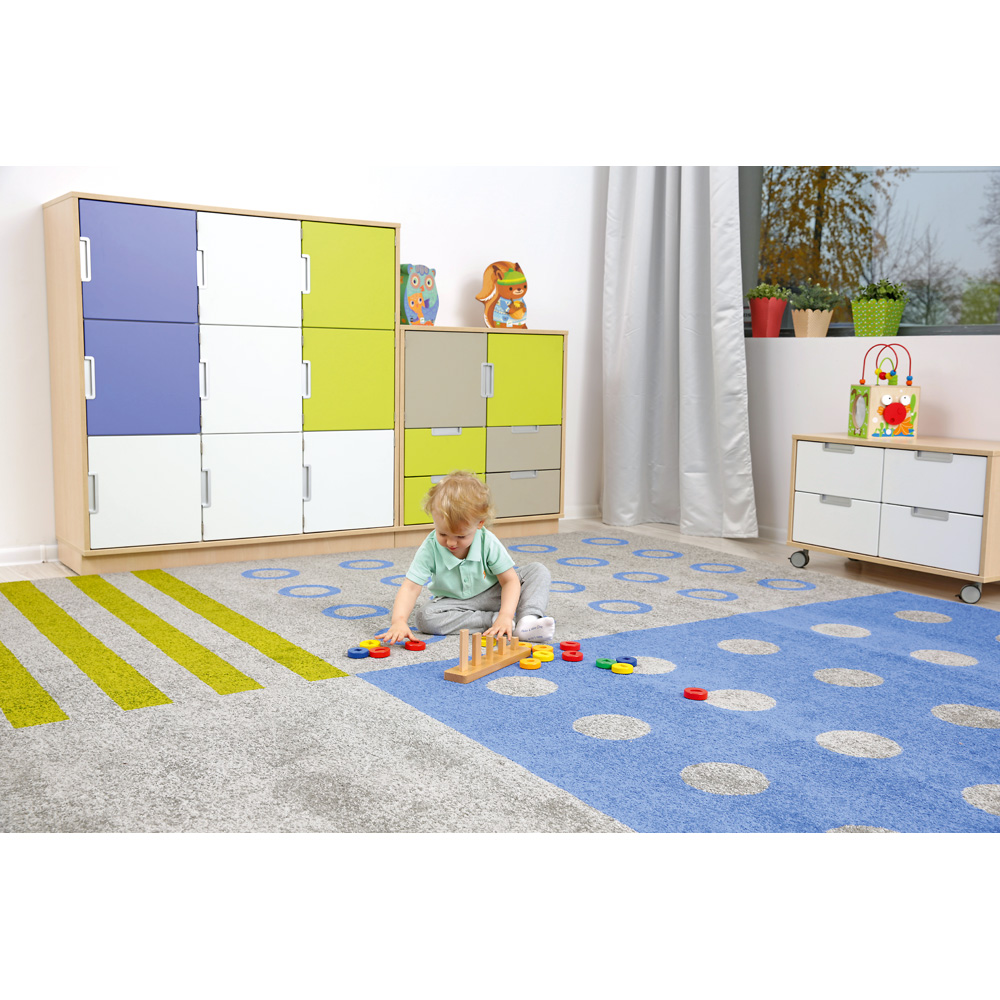 Koberec bodky a pruhy 3 x 4 m