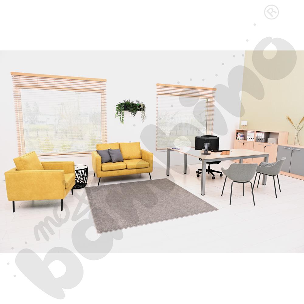 Sofa Miami 2-osobowa zielonomusztardowa