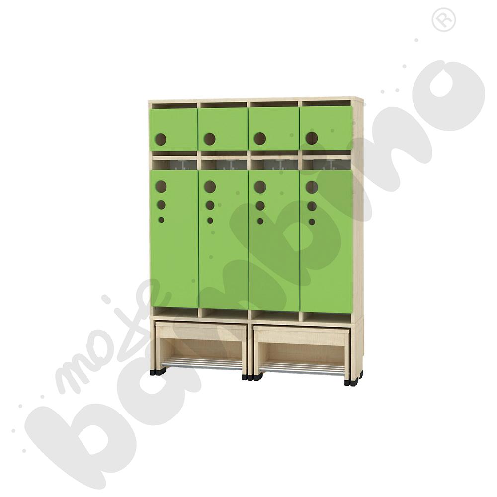 Szatnia Kropla z wysuwanym siedziskiem 4-os., wys. 26 cm 