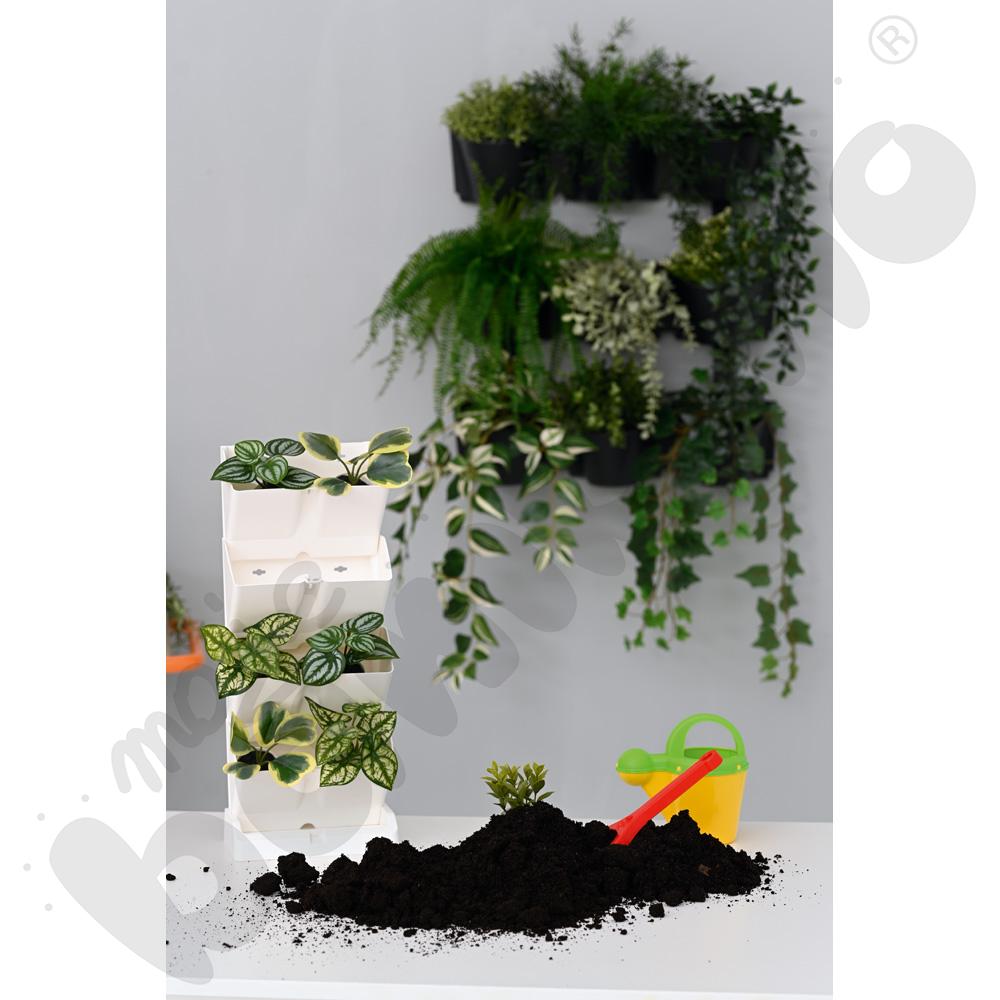 Donice modułowe na 8 roślin - białe