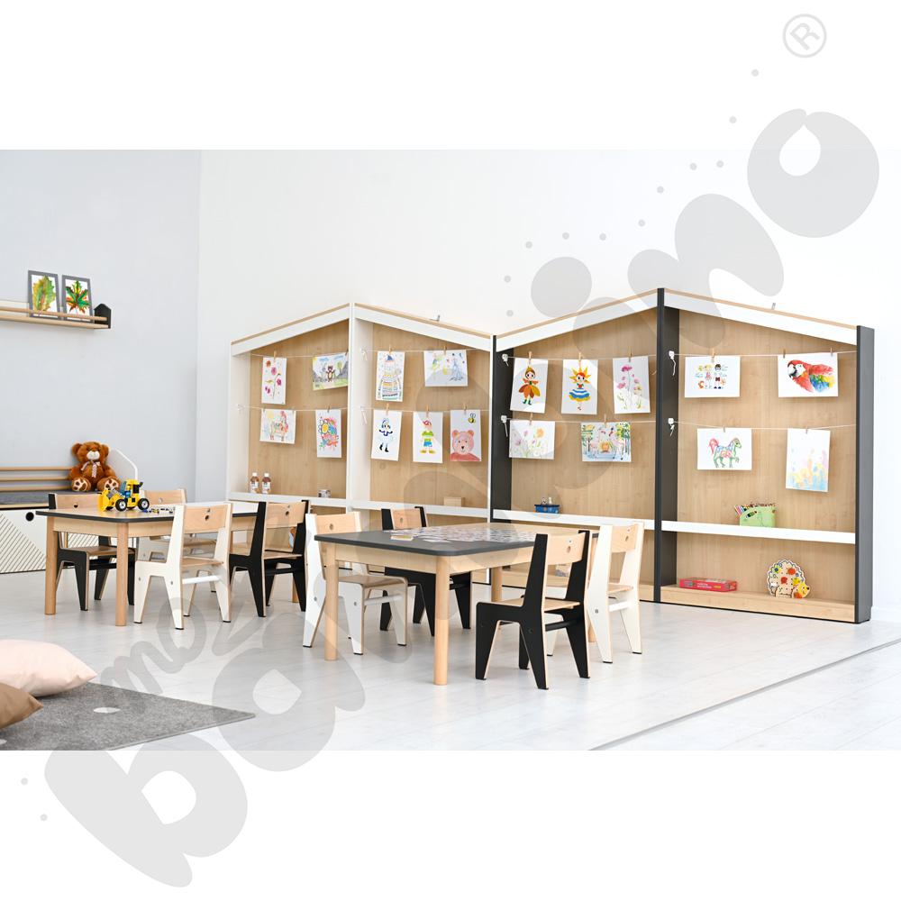 Szafka na prace plastyczne FLO lewa antracyt