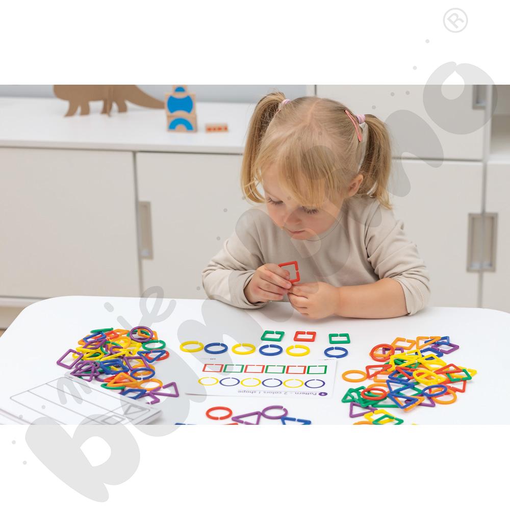 Figury geometryczne z kartami zadań