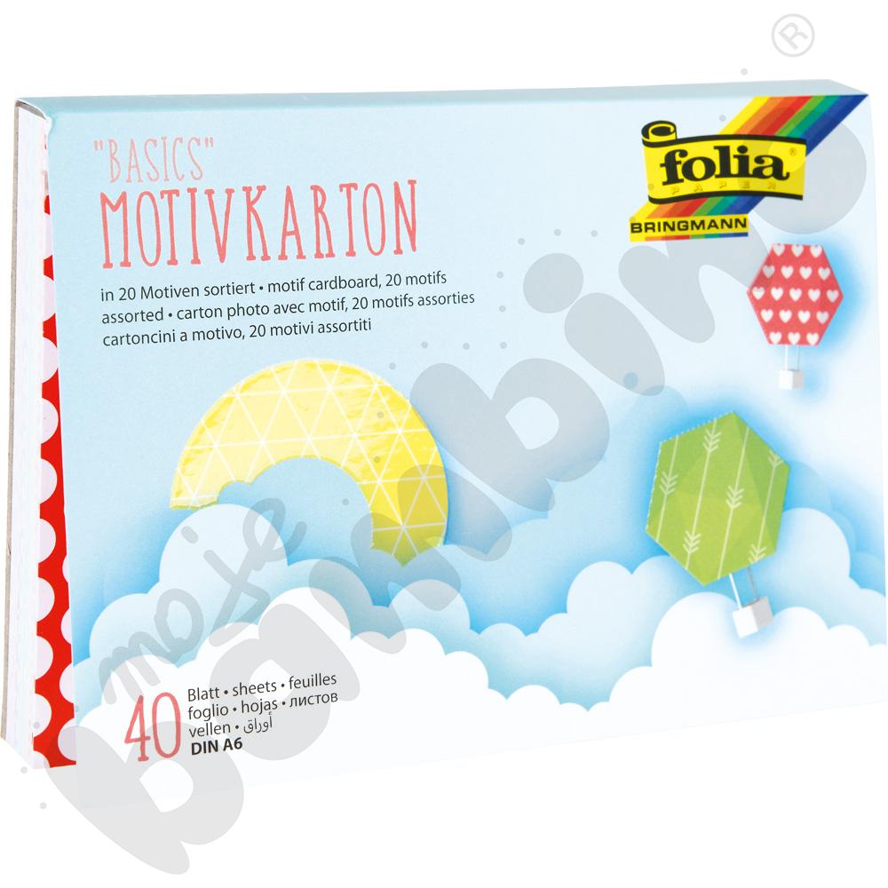 Papier A6 z motywem, 40 szt.