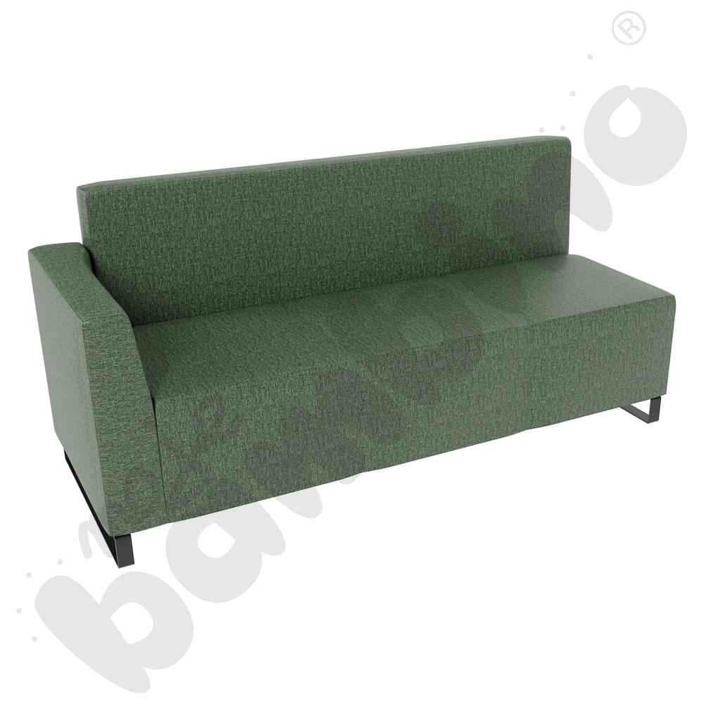 Sofa Universum 3-os. wys. 82 cm, bok niski lewy, tkanina RO32