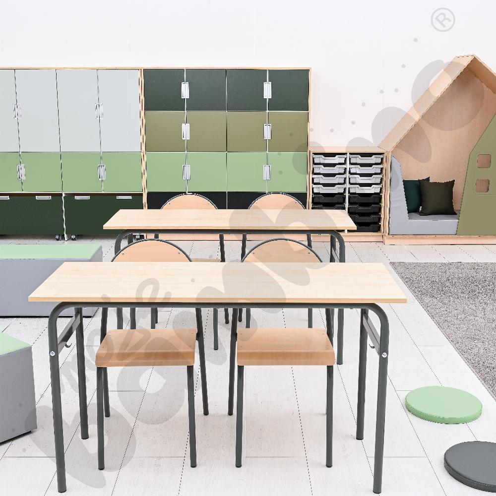 Sala szkolna Quadro w kolorystyce oliwkowej 