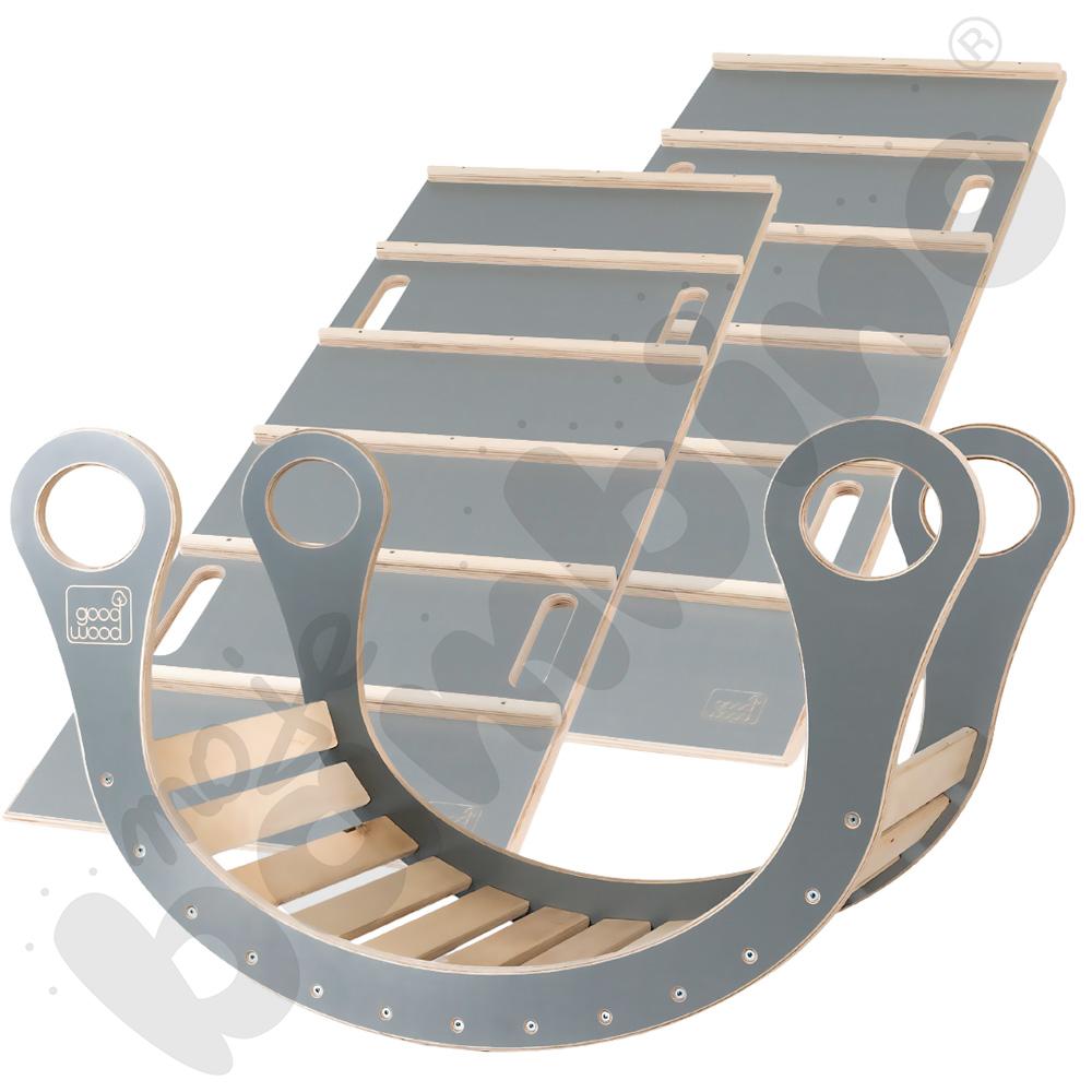 Drewniana drabinka Good Wood - szara - MED