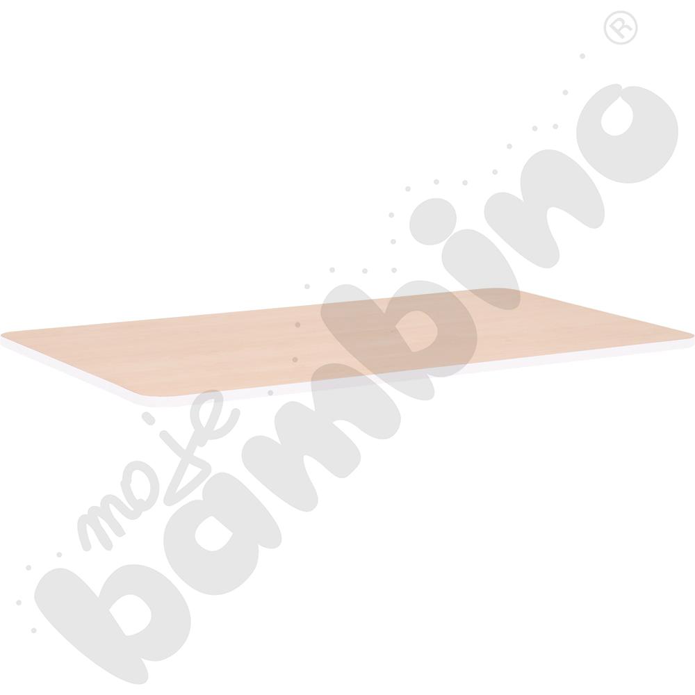 Blat Quadro klon jasny prostokątny, białe obrzeże