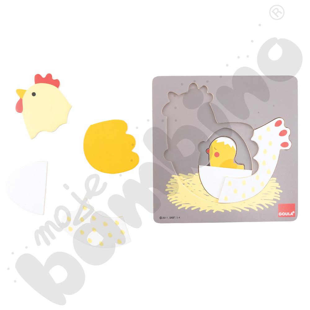 Kurka - puzzle trzypoziomowe