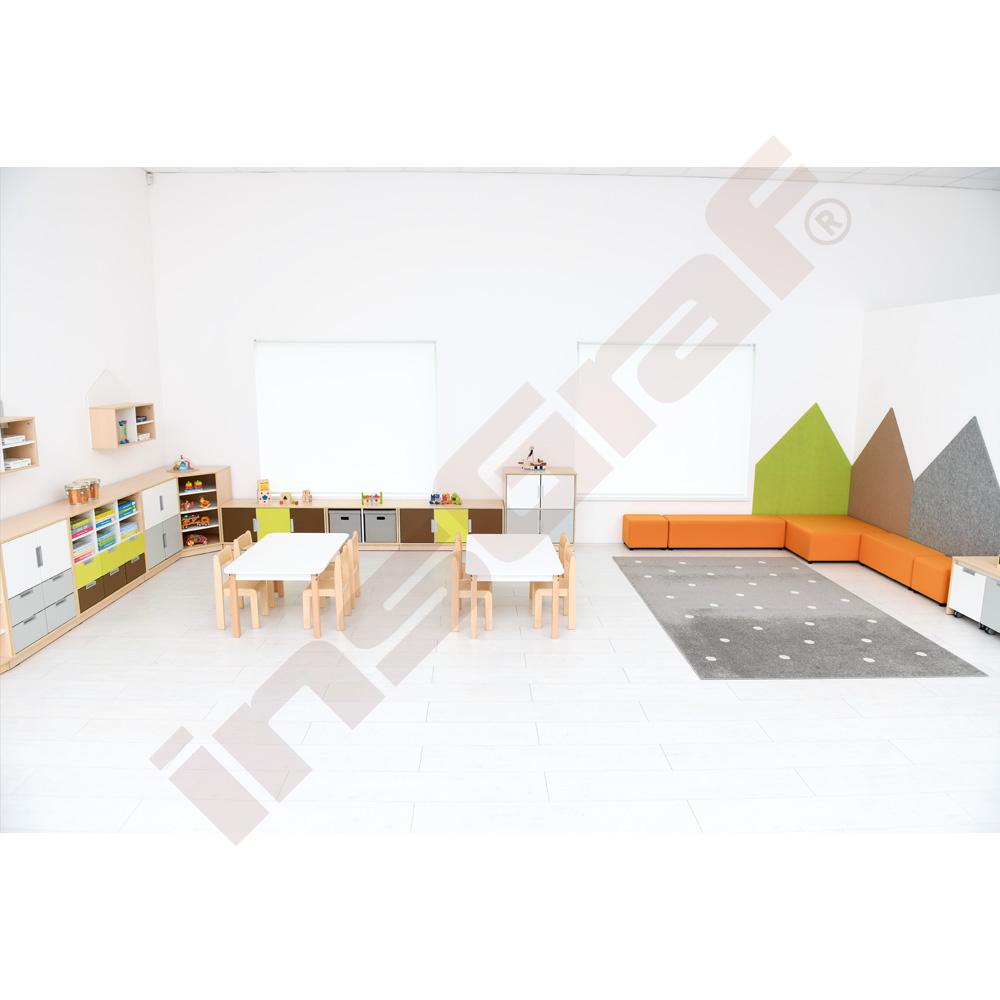Koberec sivý s bielymi bodkami, 2 x 3 m
