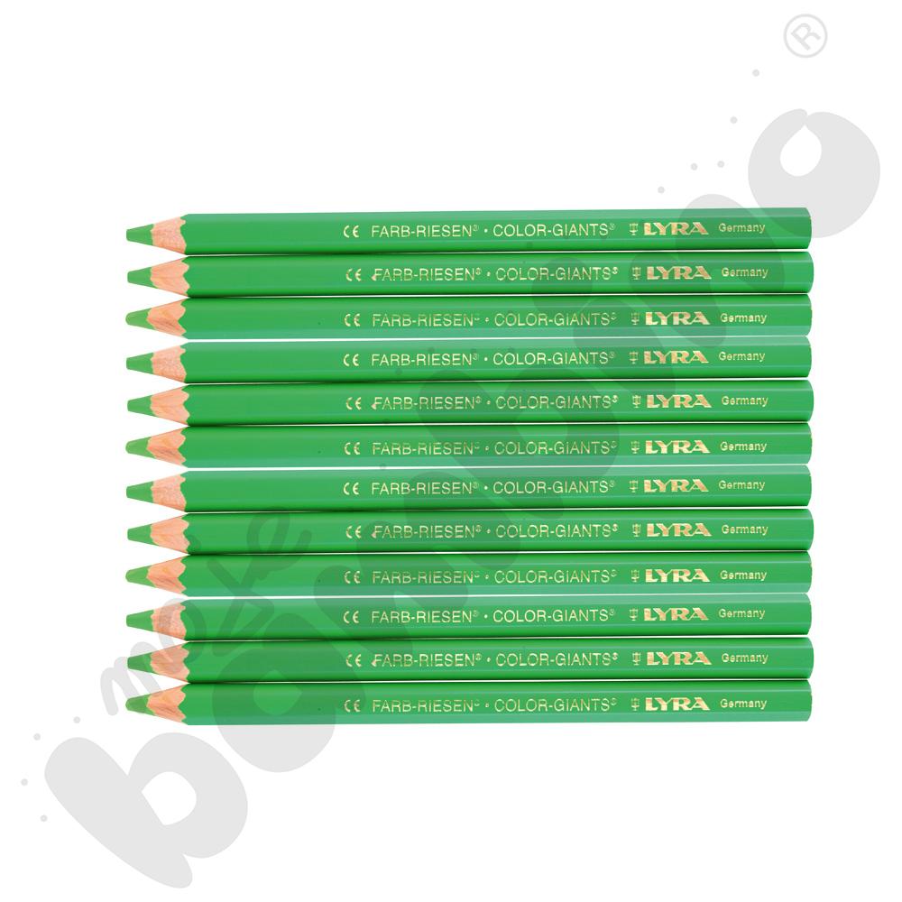 Kredki Color Giants 12 szt. - jasnozielone