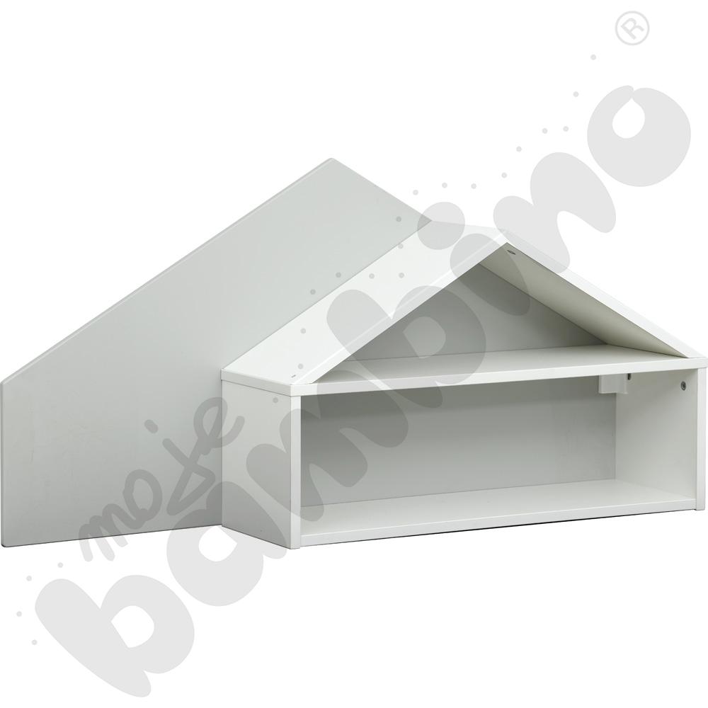Szafka wisząca Wika - domek Quadro szary, skrzynia biała