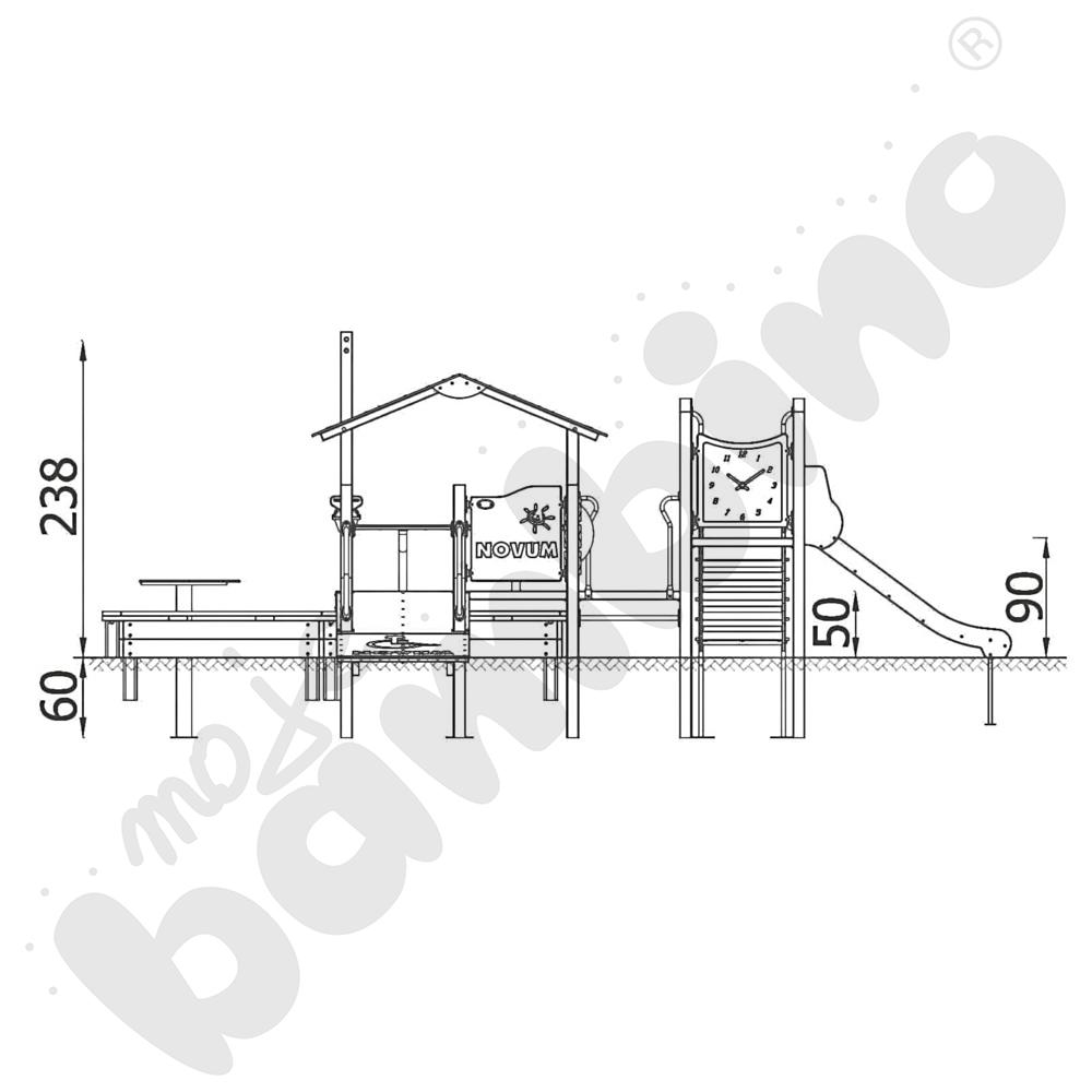 Zestaw Quadro z piaskownicą, recykling