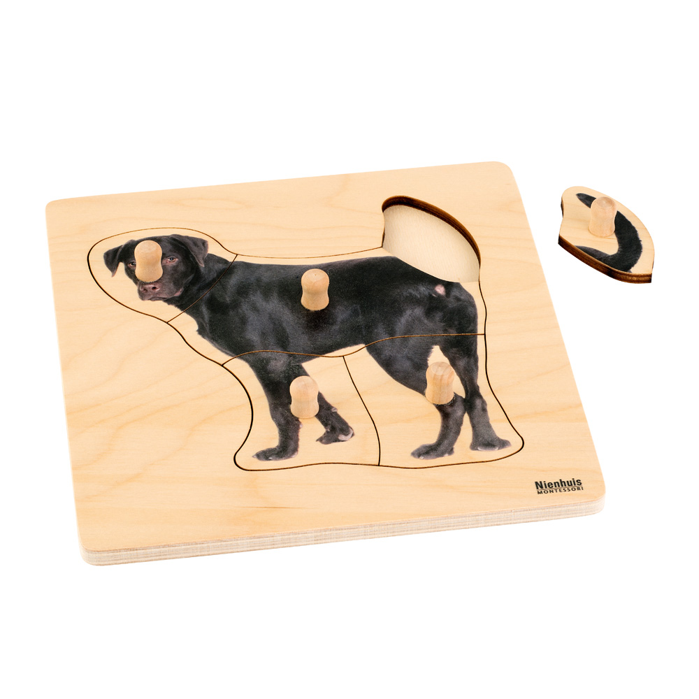 Puzzle pre najmenších - Montessori - pes