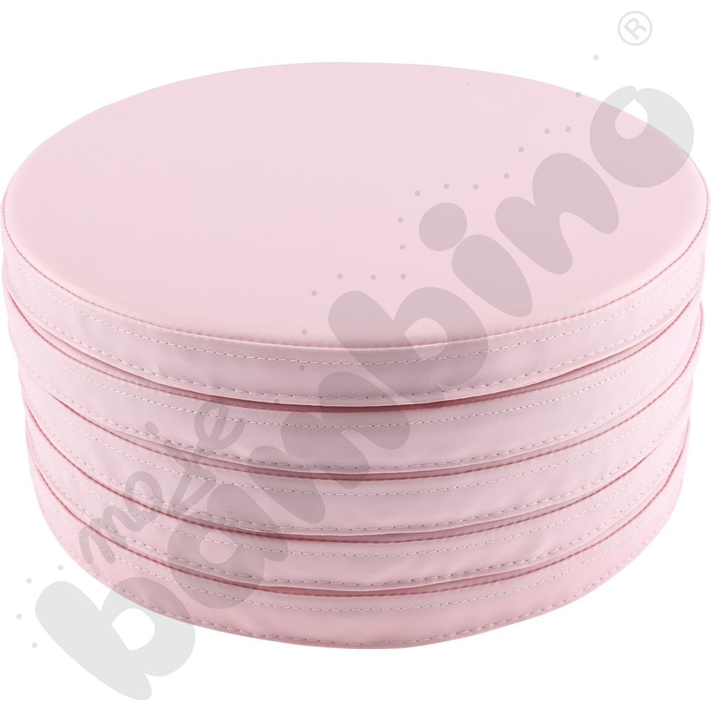 Poduszki okrągłe 5 szt. jasnoróżowy pastel