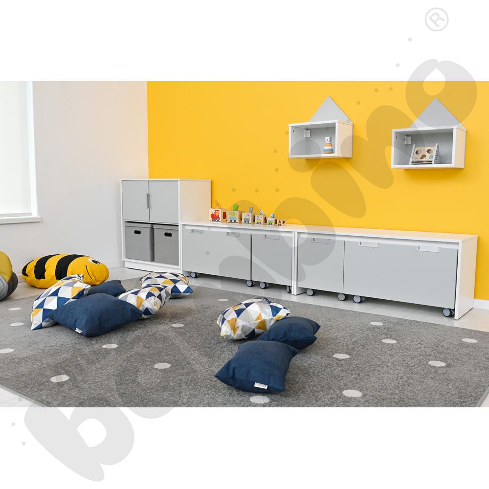 Poduszki kwadratowe 2 szt. niebieskie