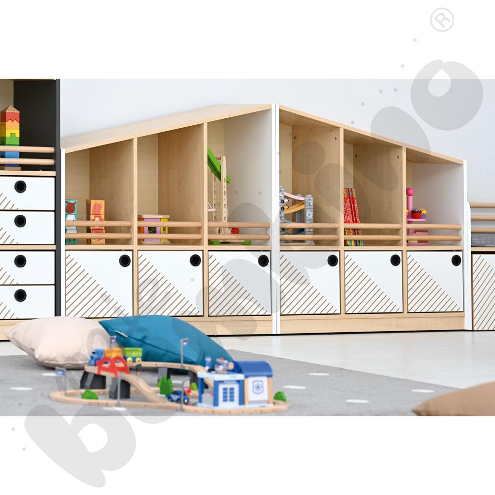 Szafka niska FLO prawa biała