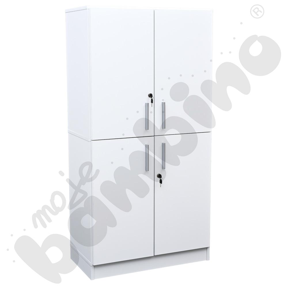 Szafa czterodrzwiowa - biała