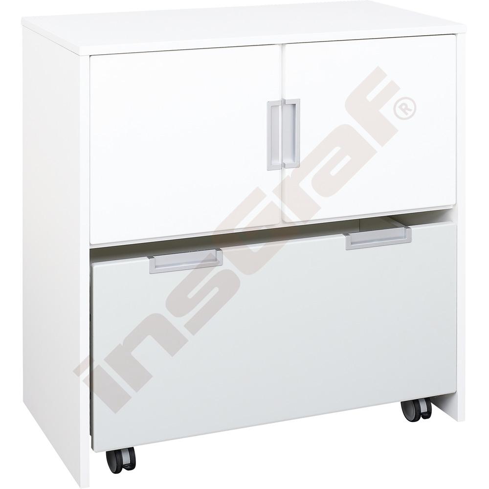 Quadro - skrinka nad veľký úložný box, biela 