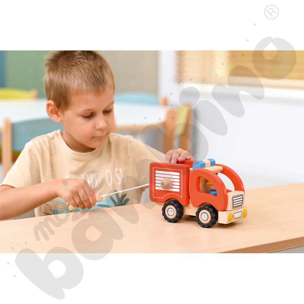 Autko drewniane - straż pożarna