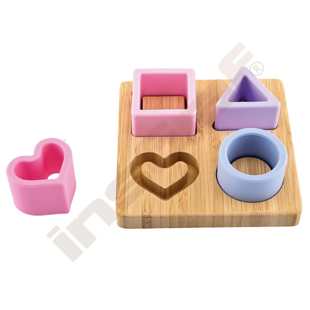 Silikónové puzzle pre batoľatá, mix farieb