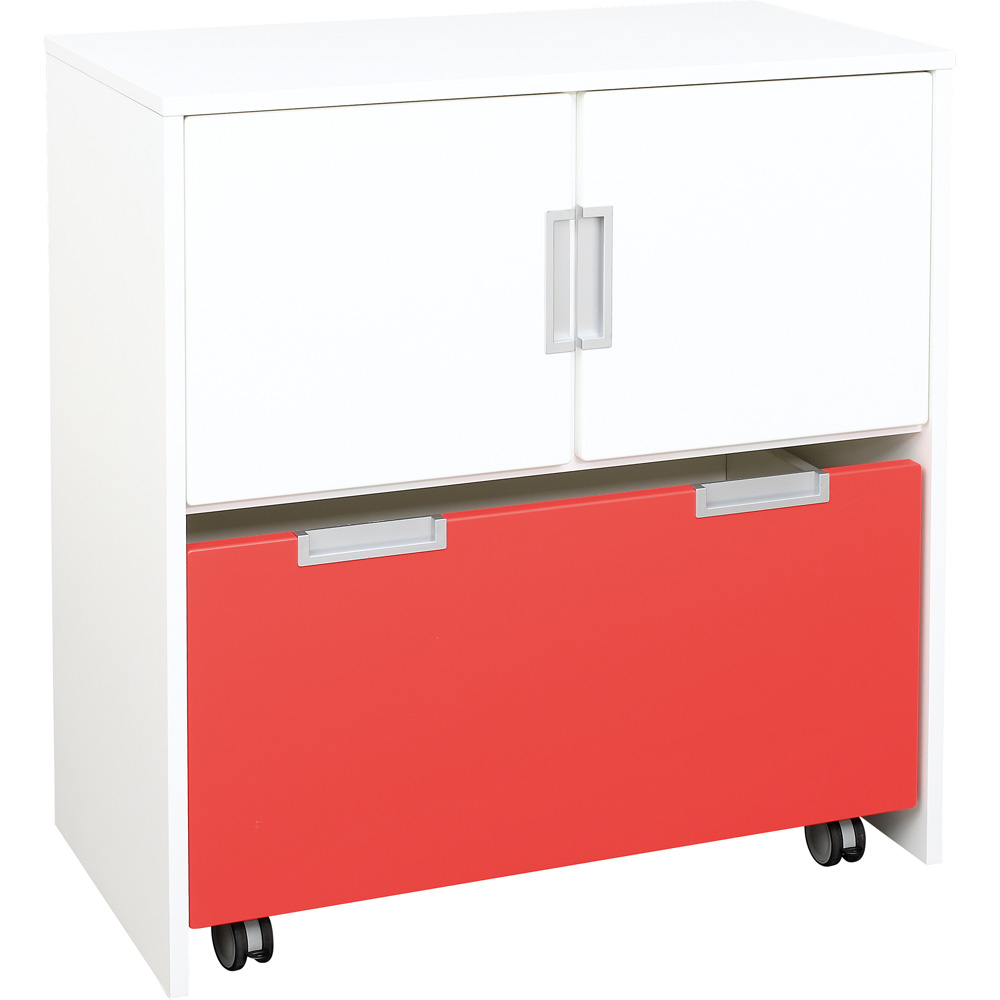 Quadro - skrinka nad veľký úložný box, biela 