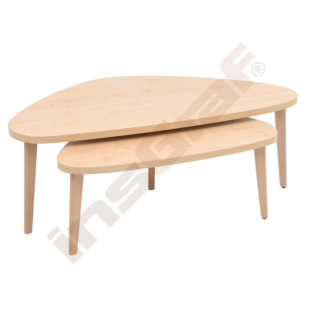 Stolek Gin, výška 40 cm - světlý javor