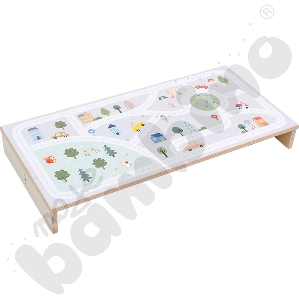 Quadro - drzwiczki małe 90 st., mocowane do przegrody  - ciemnoróżowe